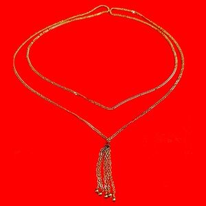 WOW POSHMARK - Authentic XL 50” Sterling Silver Tassel Necklace